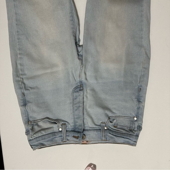 CP Jeans Light Blue High Waisted Straight Women's Jeans Sz 3/26 Button Fly - Picture 11 of 11